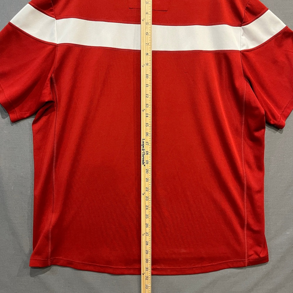 Adidas Indiana Hoosiers Polo Shirt Mens 2XL Red White Climalite 2 Pack - Picture 12 of 12